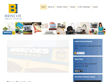Tablet Screenshot of briscoegroup.co.nz